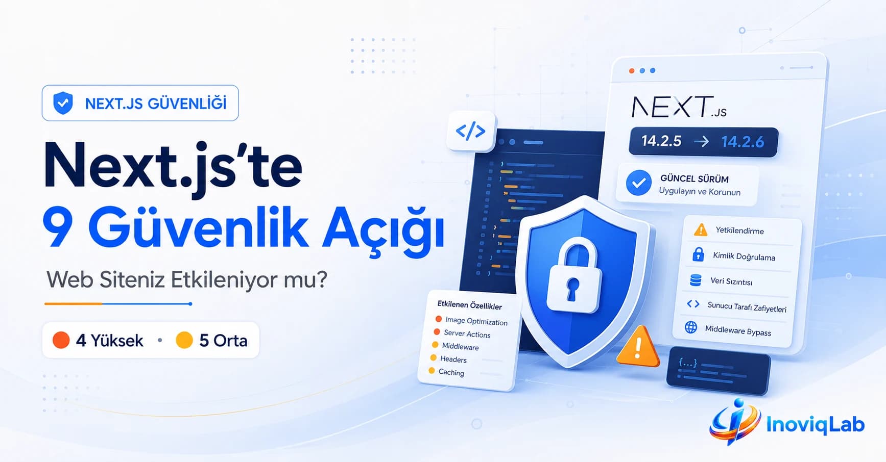 Impact analysis for nine announced Next.js security vulnerabilities in web applications.